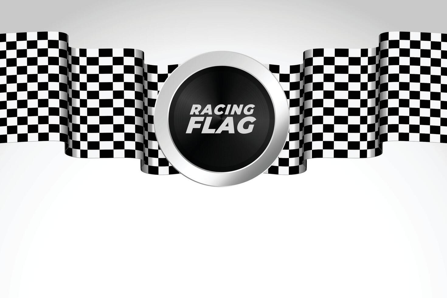 racing flag realistic background design vector