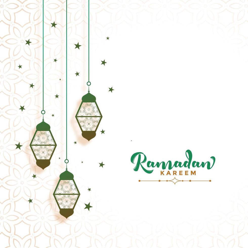 diseño de tarjeta decorativa ramadan kareem vector