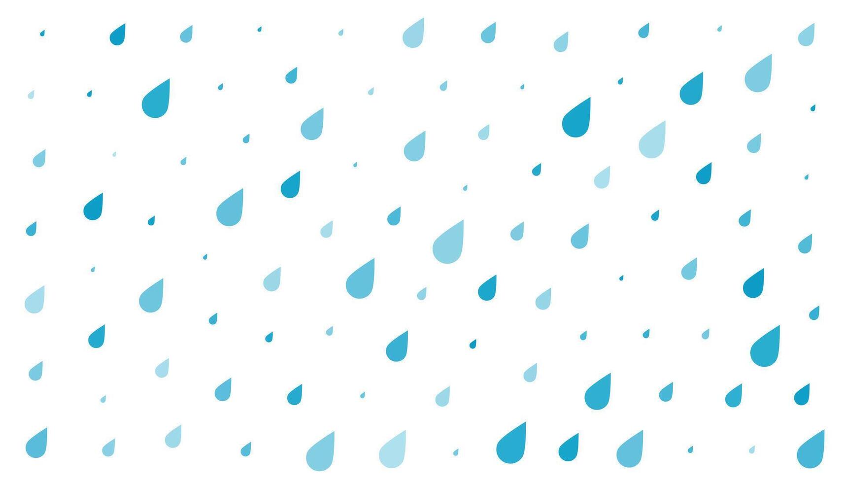 azul lluvia gotas en blanco antecedentes vector