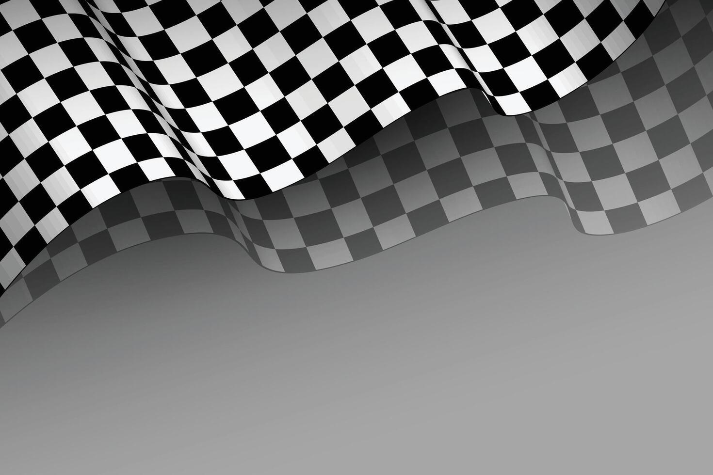 realistic racing flag 3d style background vector