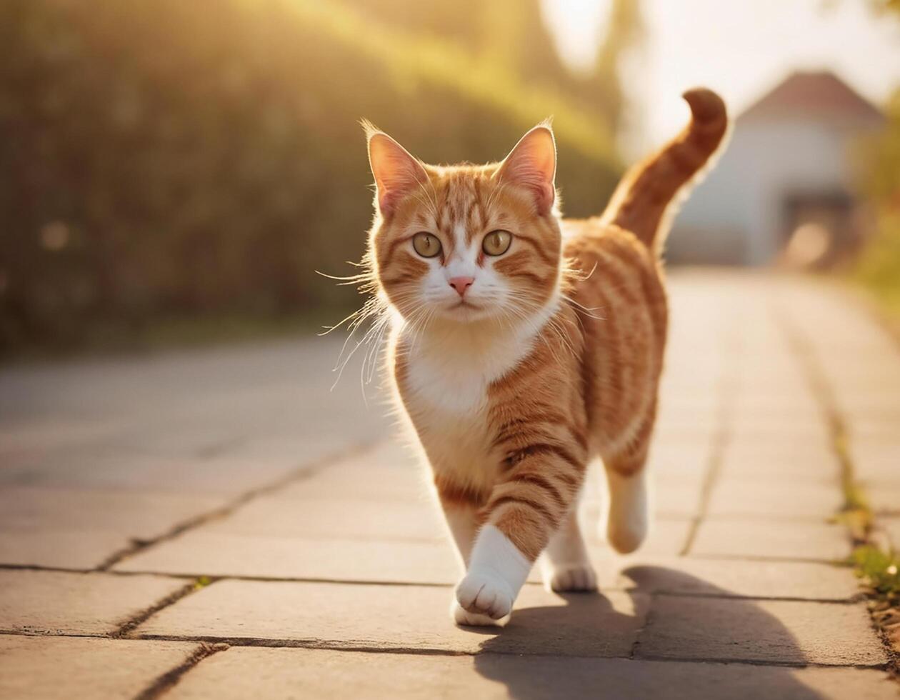 ai generado un linda gato. los anteojos gato. generativo ai. foto