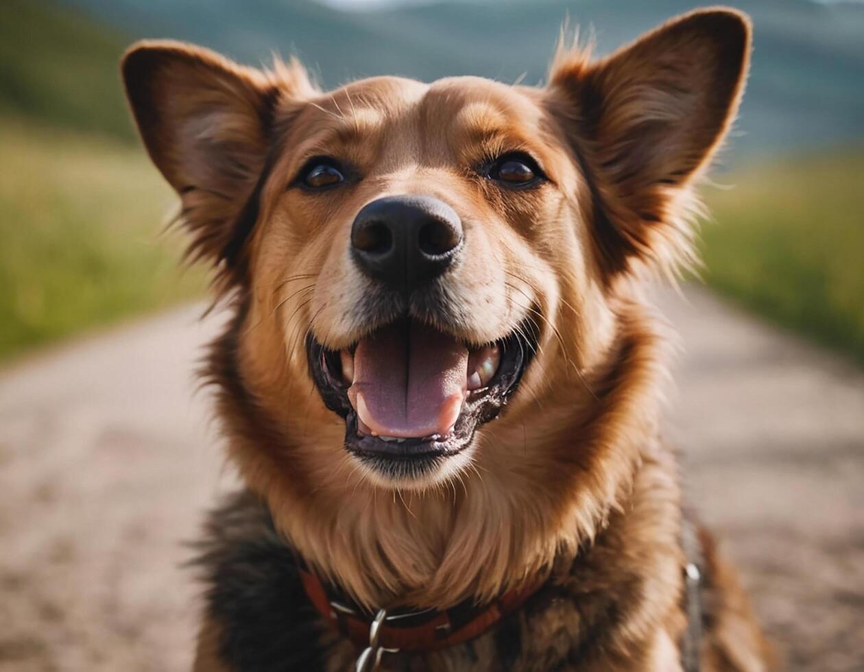 AI generated A cute Dog. generative ai photo