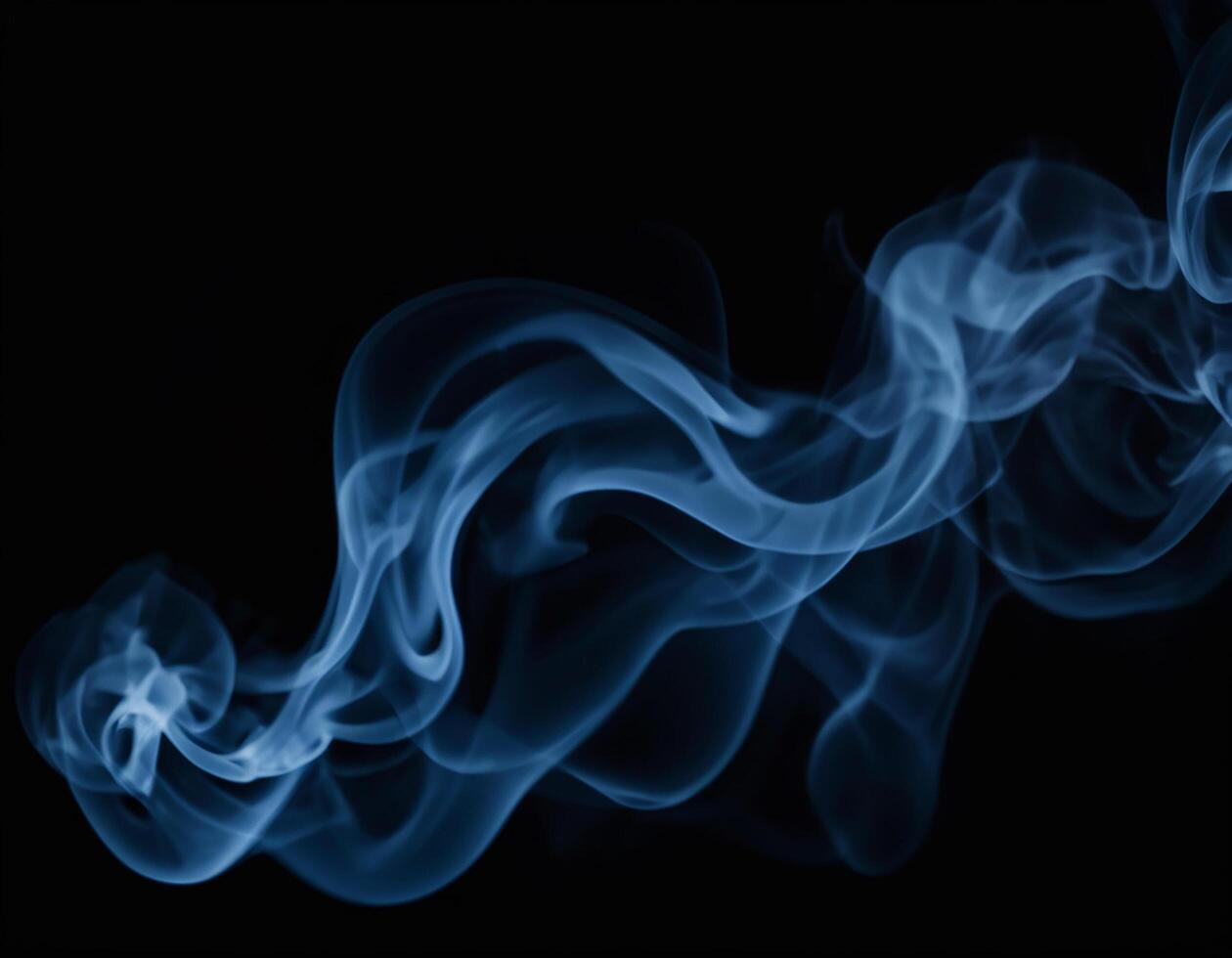 AI generated Red, green and blue smoke with black background. smoke mixing in dark room. generative ai photo