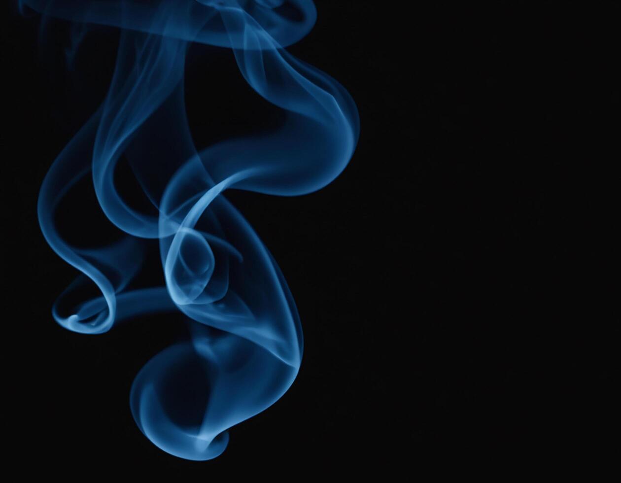 AI generated Red, green and blue smoke with black background. smoke mixing in dark room. generative ai photo