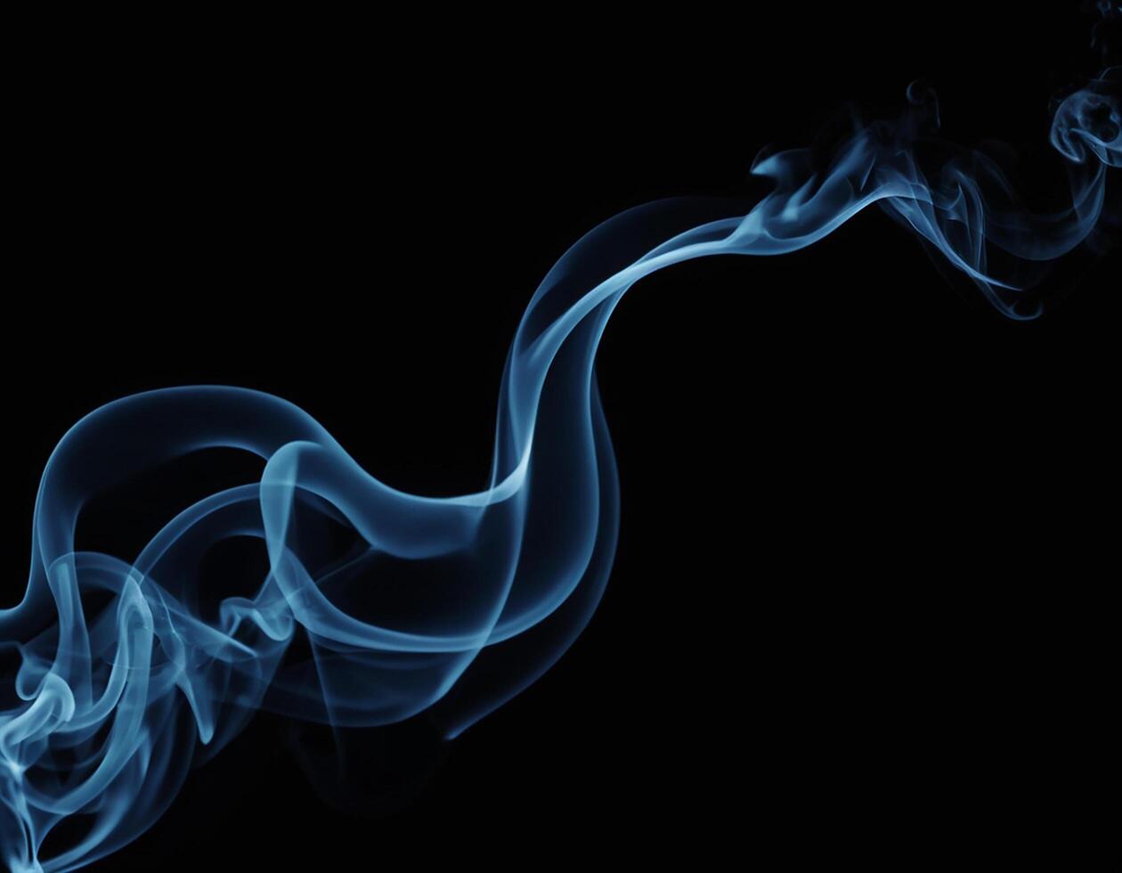 AI generated Red, green and blue smoke with black background. smoke mixing in dark room. generative ai photo