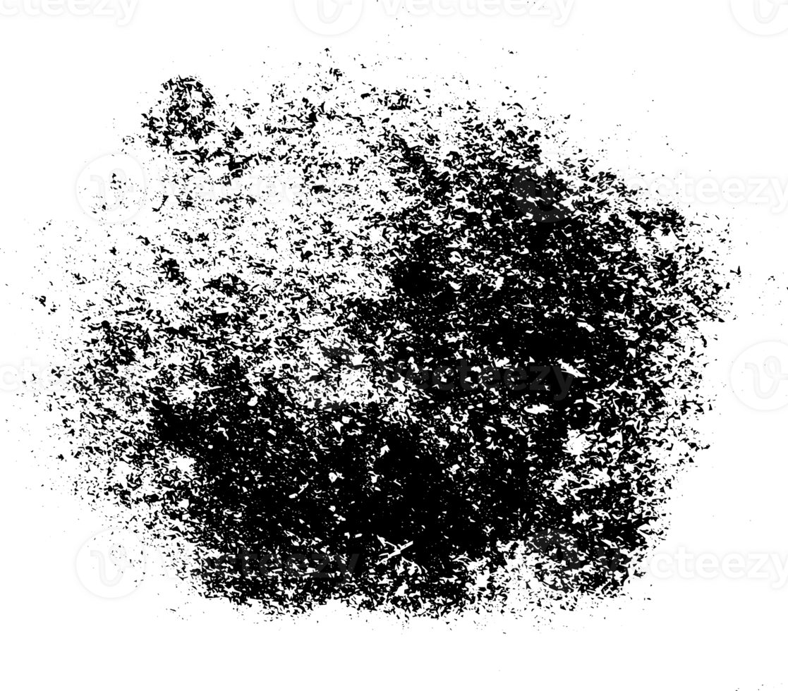 Rustic grunge texture with grain and stains. Abstract noise background. PNG graphic illustration with transparent background.