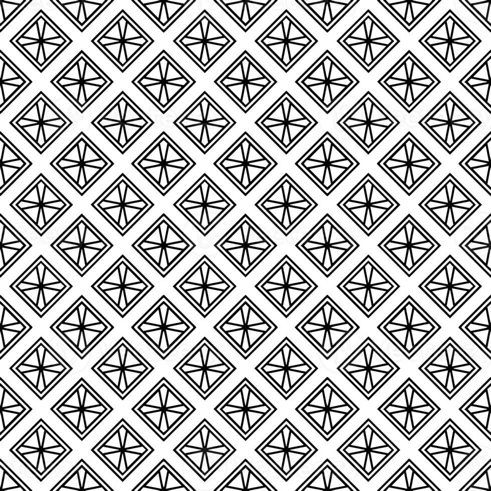 Black seamless abstract pattern. Overlay for background and backdrop. Ornamental design. PNG graphic illustration with transparent background.