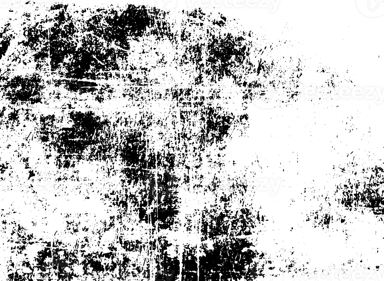 Rustic grunge texture with grain and stains. Abstract noise background. PNG graphic illustration with transparent background.