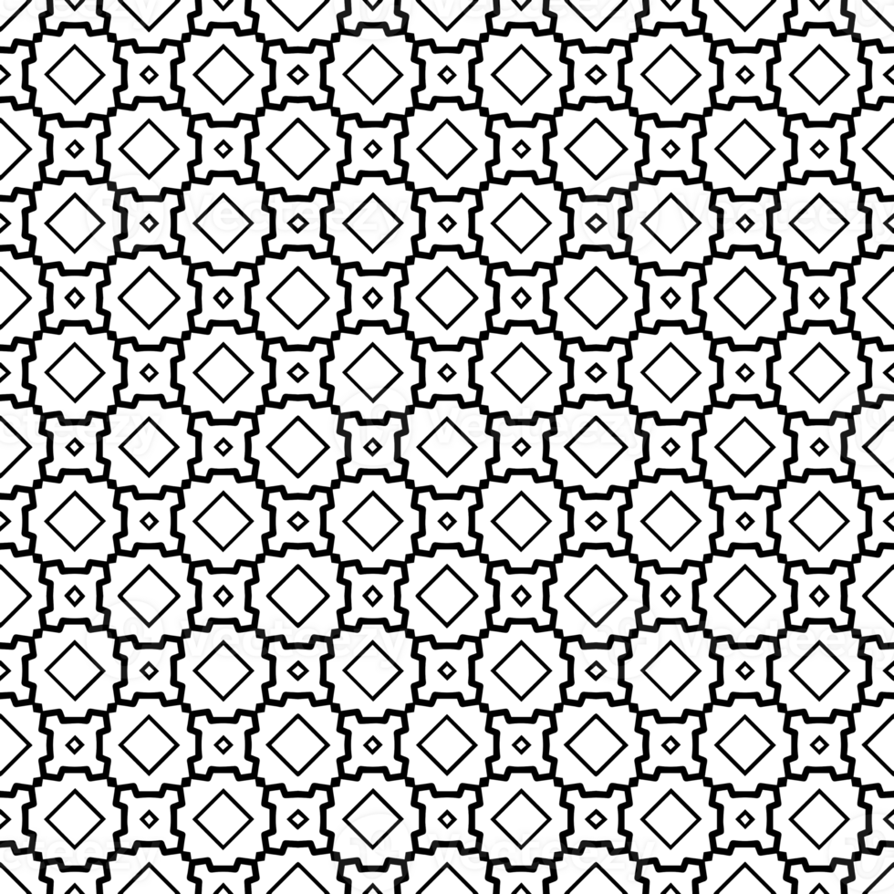 Black seamless abstract pattern. Overlay for background and backdrop. Ornamental design. PNG graphic illustration with transparent background.