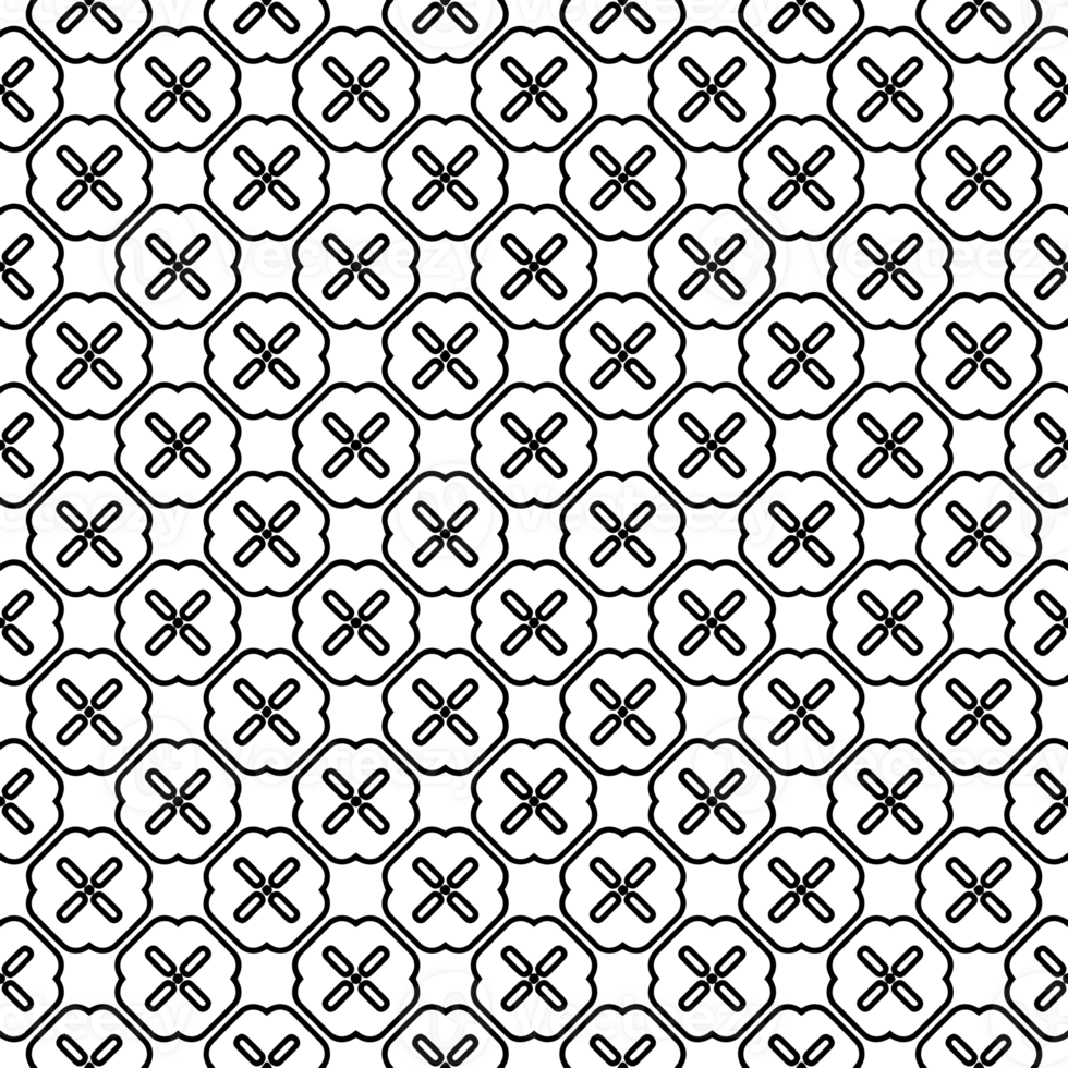 Black seamless abstract pattern. Overlay for background and backdrop. Ornamental design. PNG graphic illustration with transparent background.