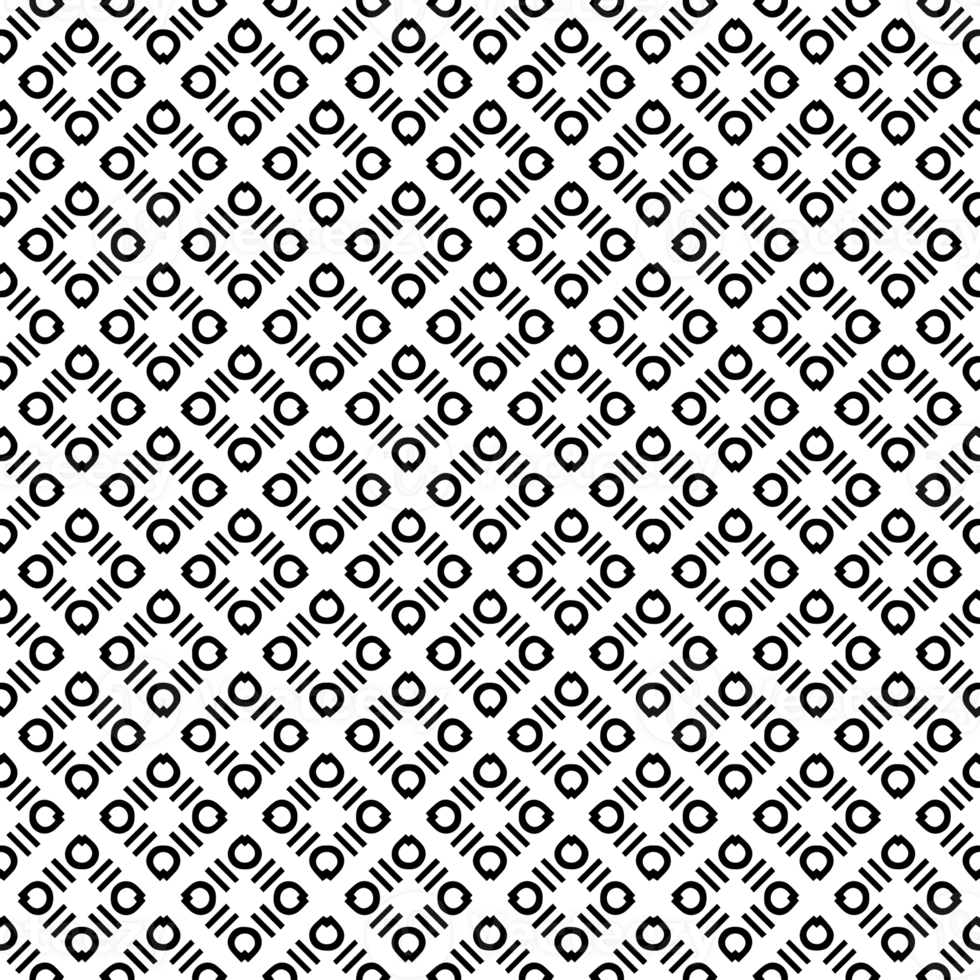 Black seamless abstract pattern. Overlay for background and backdrop. Ornamental design. PNG graphic illustration with transparent background.
