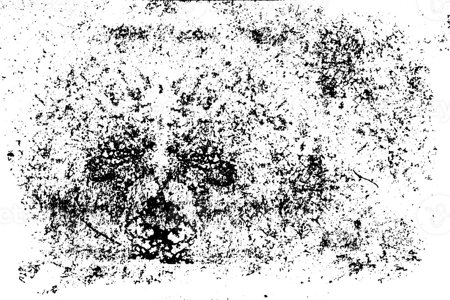 Rustic grunge texture with grain and stains. Abstract noise background. PNG graphic illustration with transparent background.
