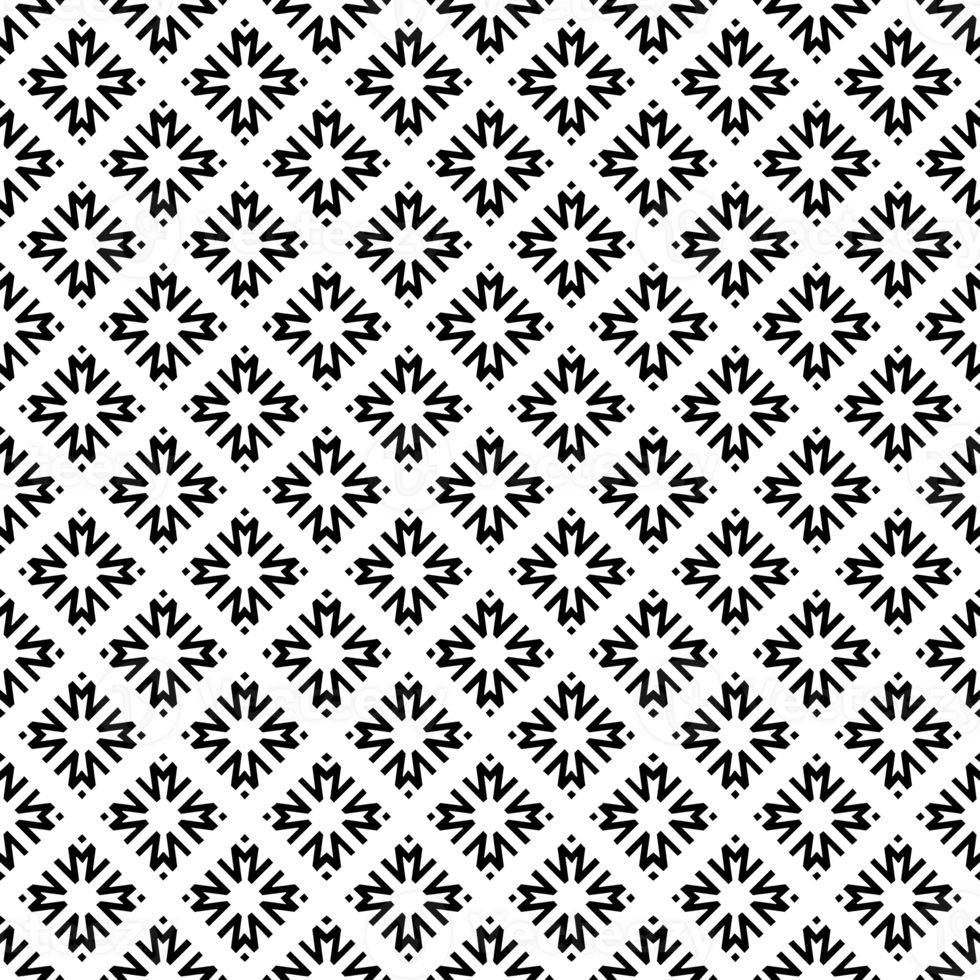 Black seamless abstract pattern. Overlay for background and backdrop. Ornamental design. PNG graphic illustration with transparent background.