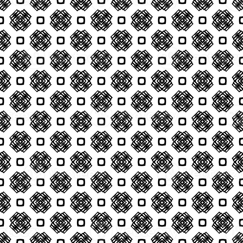 Black seamless abstract pattern. Overlay for background and backdrop. Ornamental design. PNG graphic illustration with transparent background.