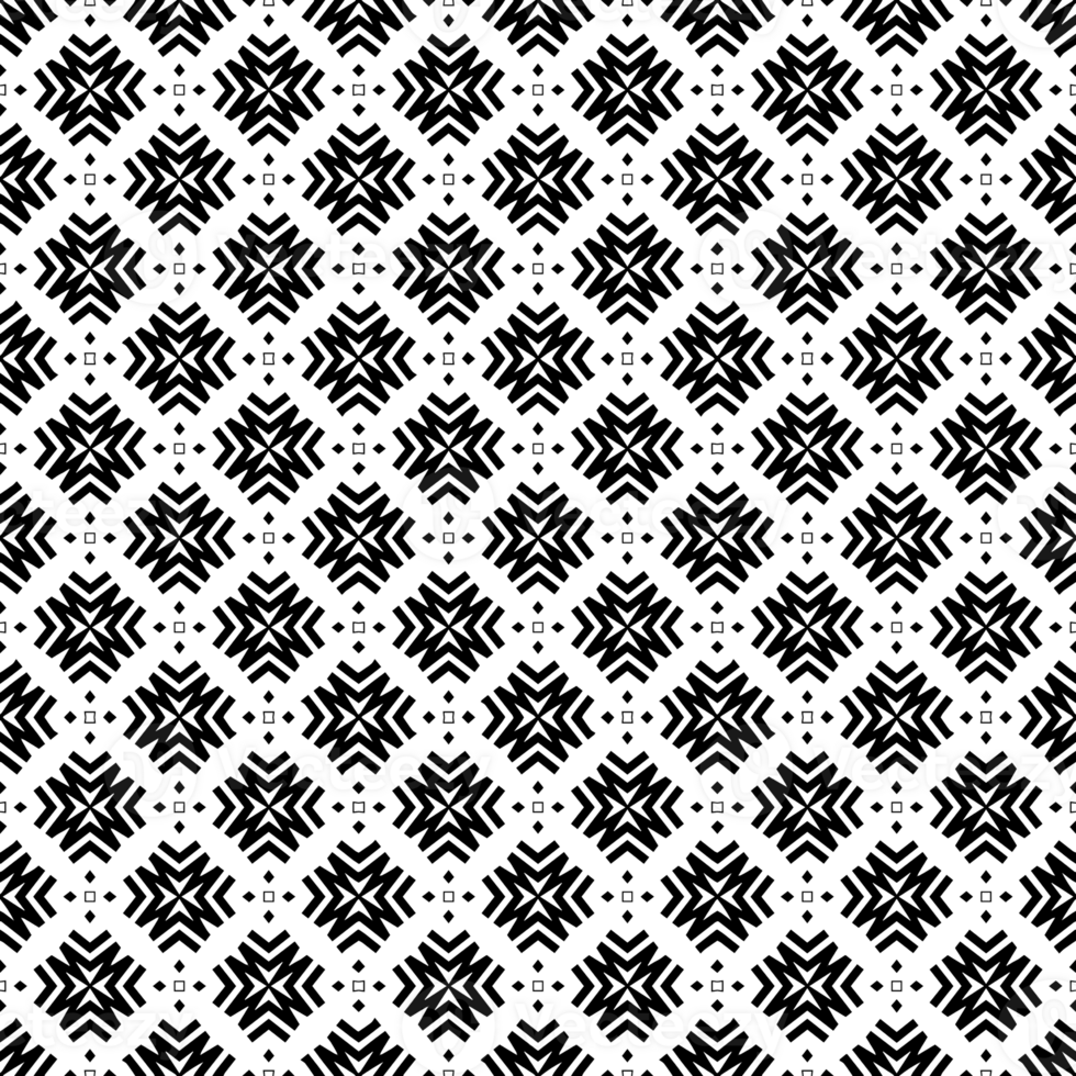 Black seamless abstract pattern. Overlay for background and backdrop. Ornamental design. PNG graphic illustration with transparent background.