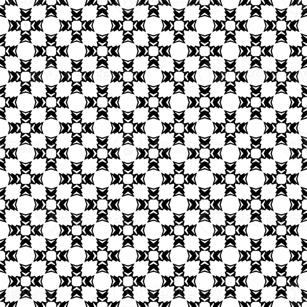 Black seamless abstract pattern. Overlay for background and backdrop. Ornamental design. PNG graphic illustration with transparent background.