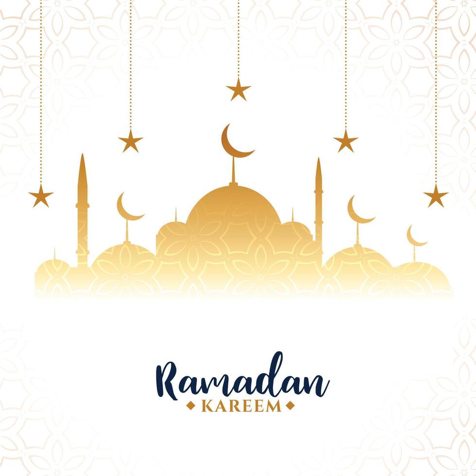 Ramadán kareem Arábica festival saludo antecedentes vector