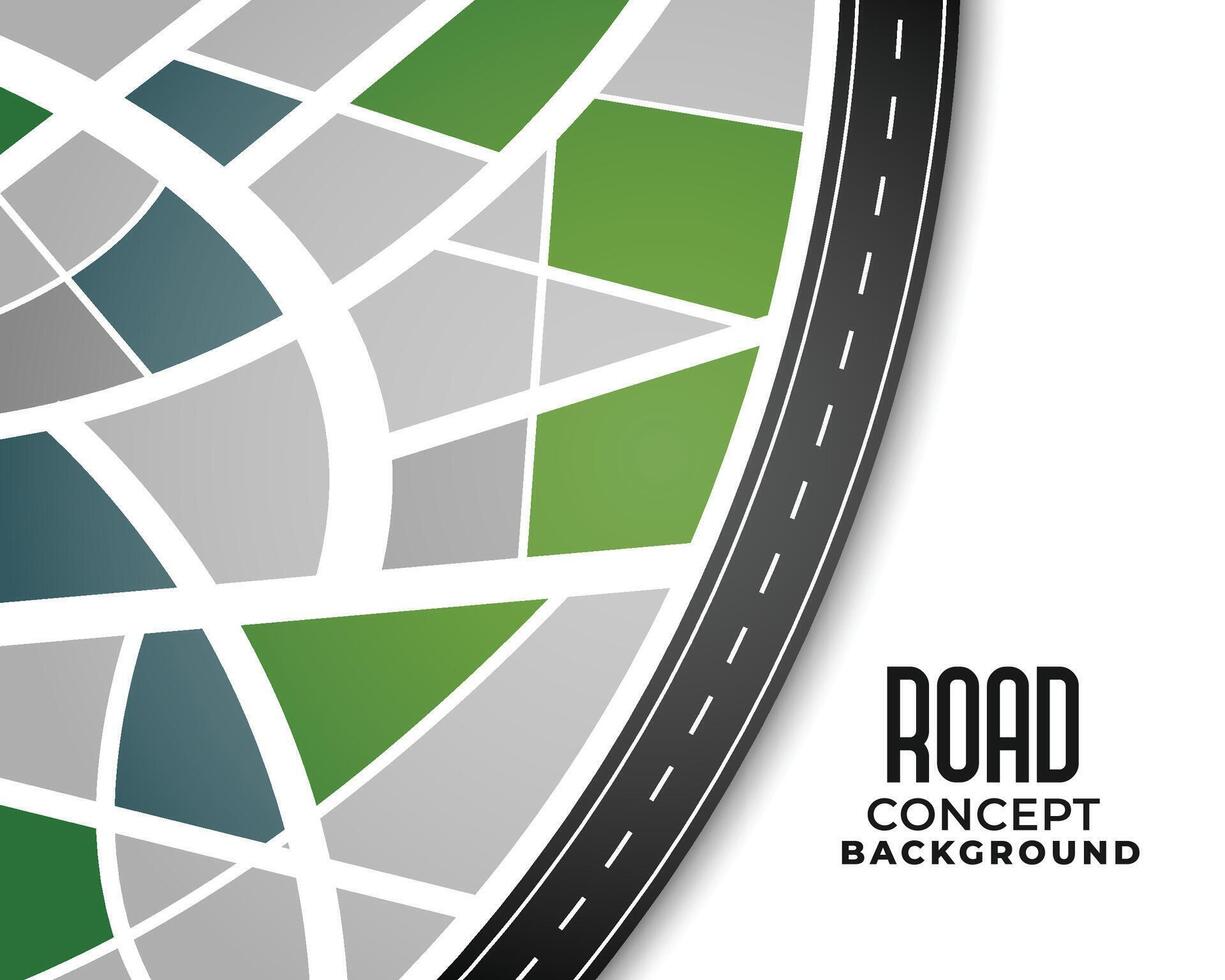 journey route pathway road map background design vector