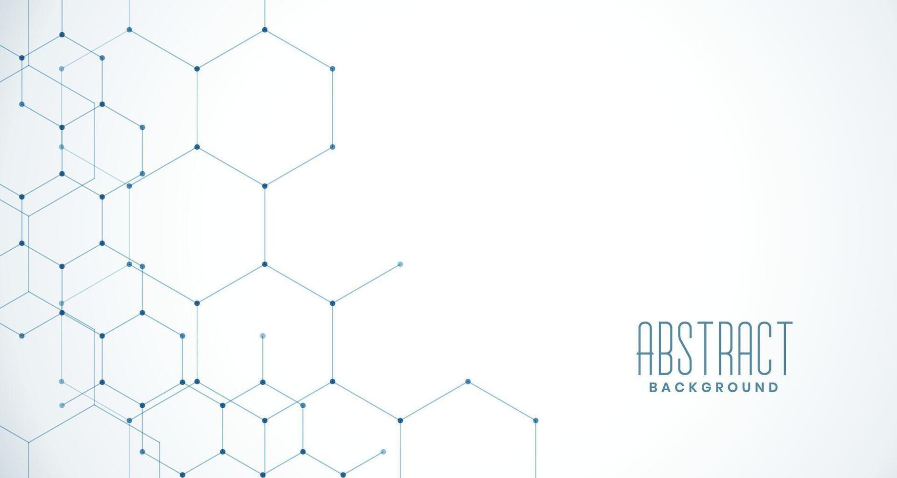 stylish network hexagonal mesh connection background vector