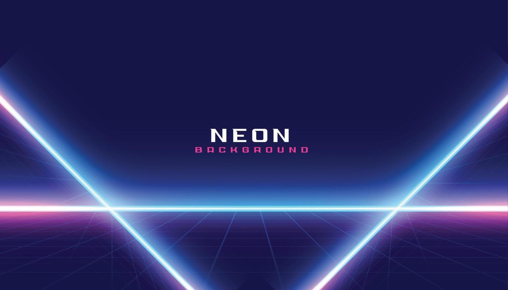 glowing neon lines for retro and synth inspired look background vector