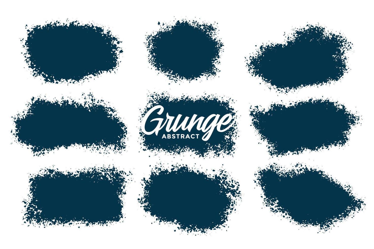 abstract splatter grunge textures set vector