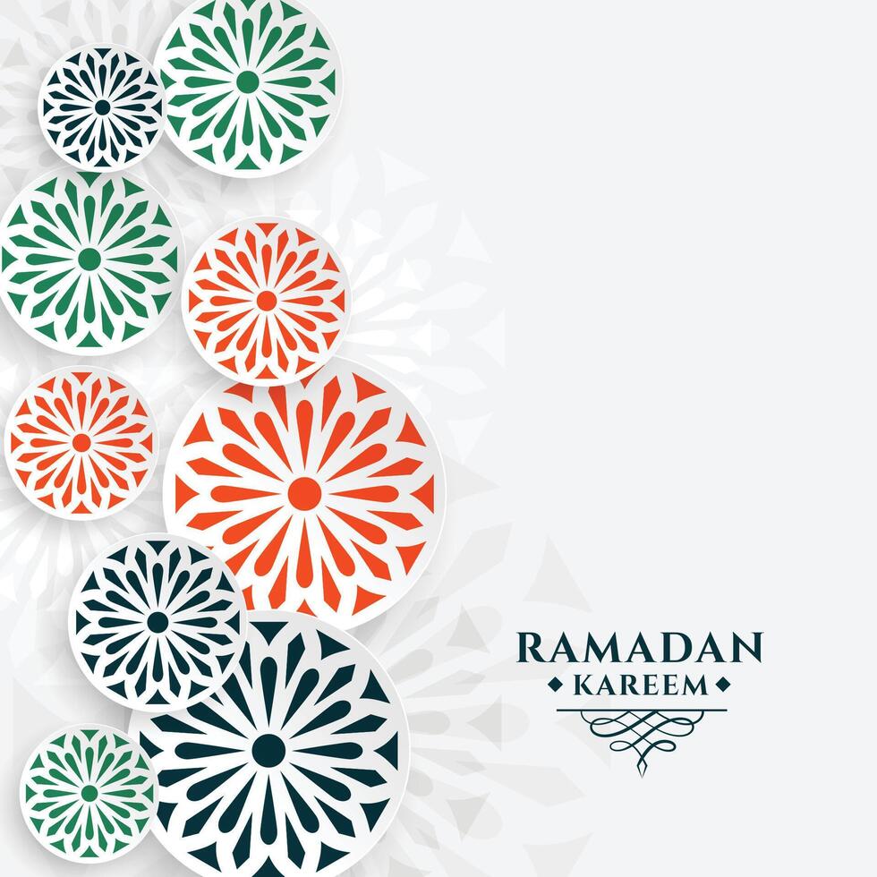 arabic ornamental ramadan kareem or eid mubarak background vector