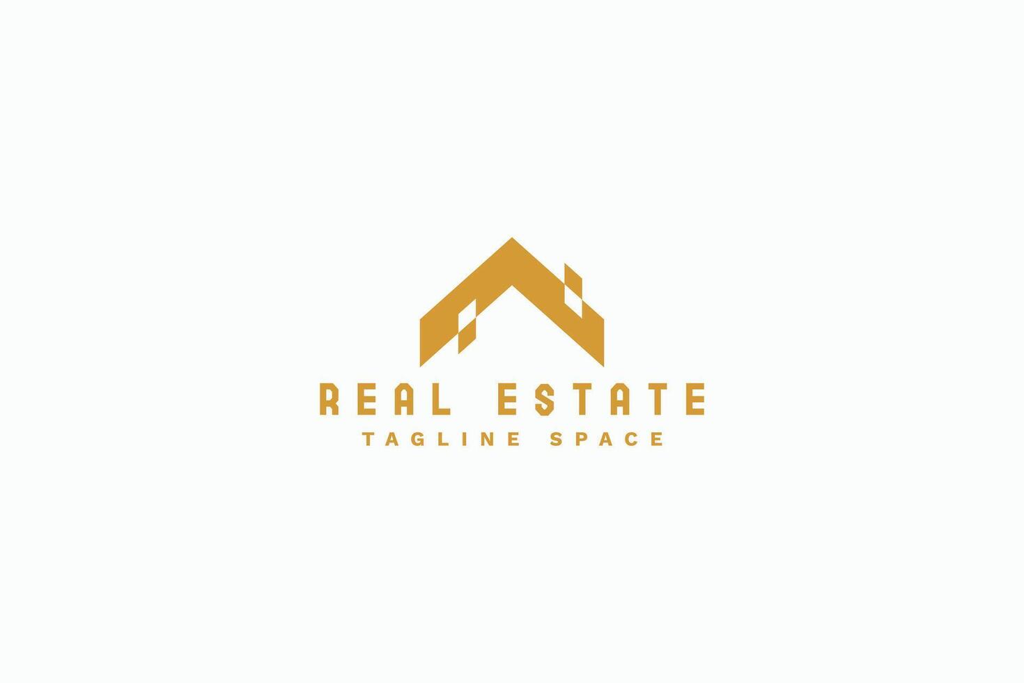 modern real estate logotype for business marketing vector