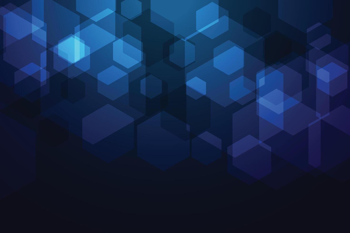 hexagon technology blue digital background design vector
