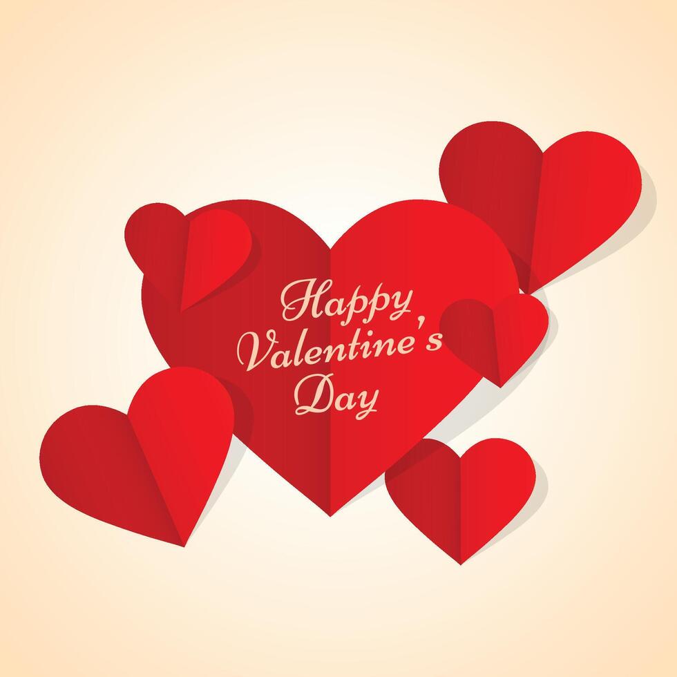 Abstract Happy Valentines Day Hearts Background Design Illustration 37759746 Vector Art At Vecteezy
