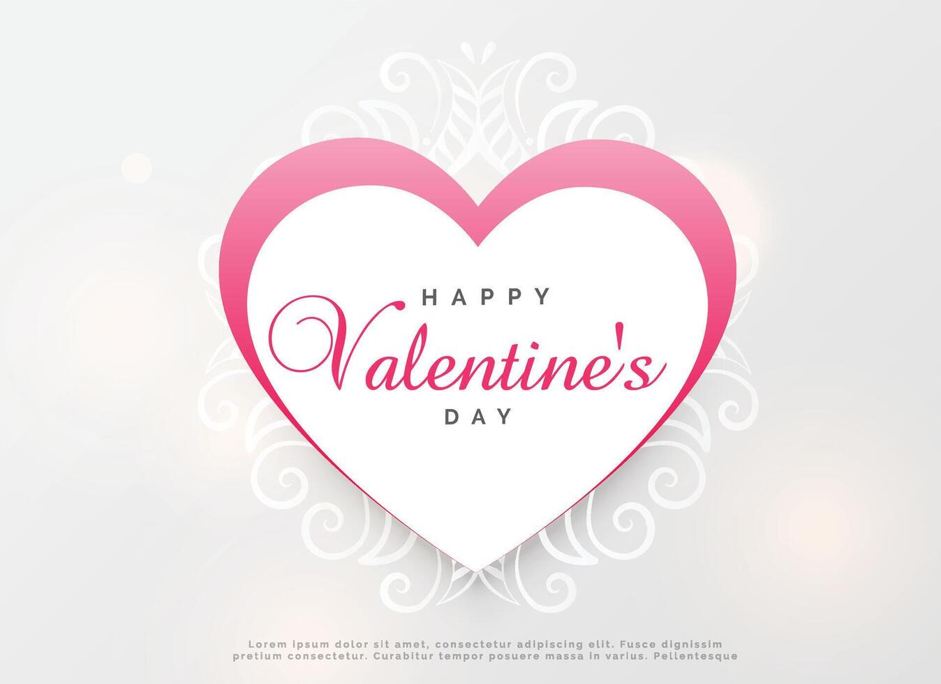 creative heart design for valentine's day vector