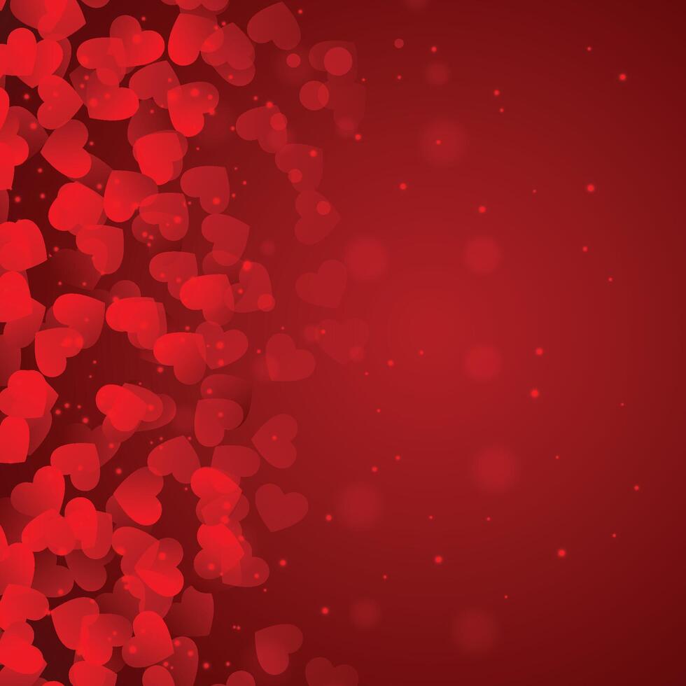 abstract Happy valentines day hearts background design illustration vector
