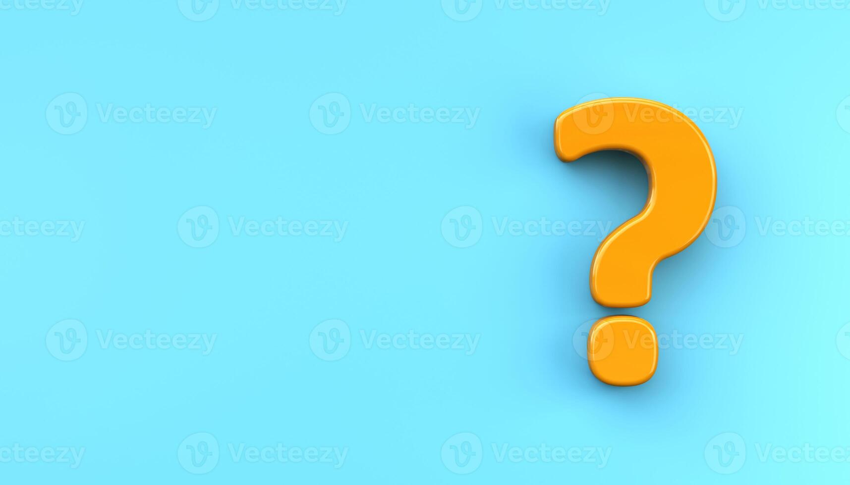 Question mark concept. Problem solution or answer icon on blue background photo