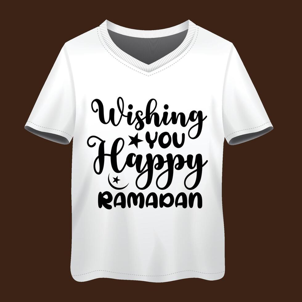 Ramadán citar tipografía camiseta diseño vector