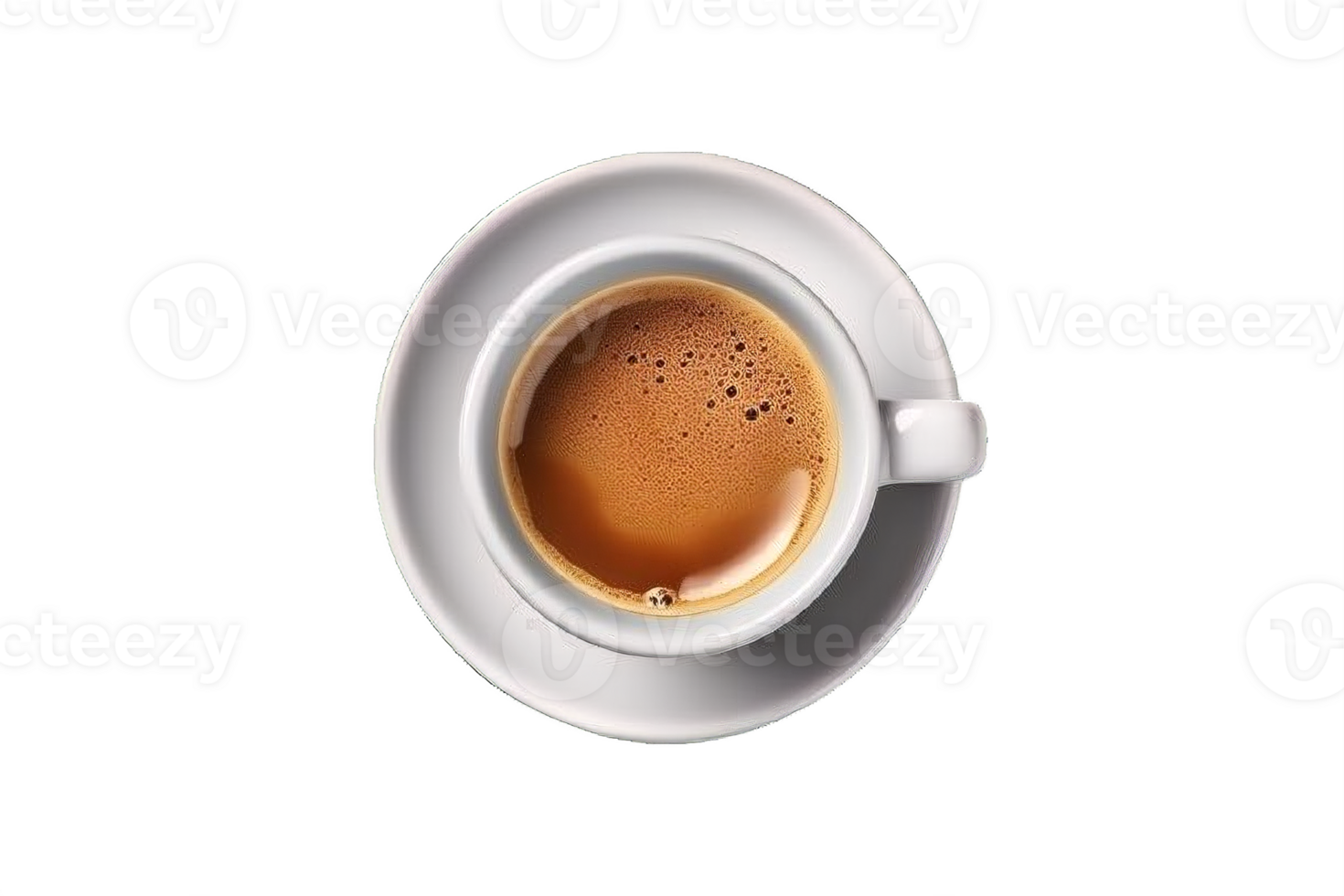 AI generated Espresso Shot in Classic White Cup png