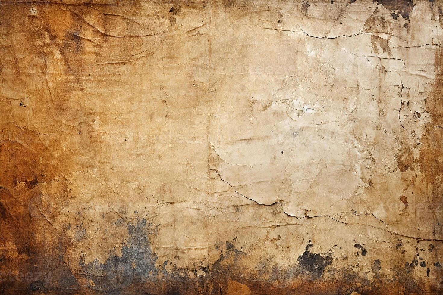AI generated Old paper texture. Paper, background. Generated by artificial intelligence photo