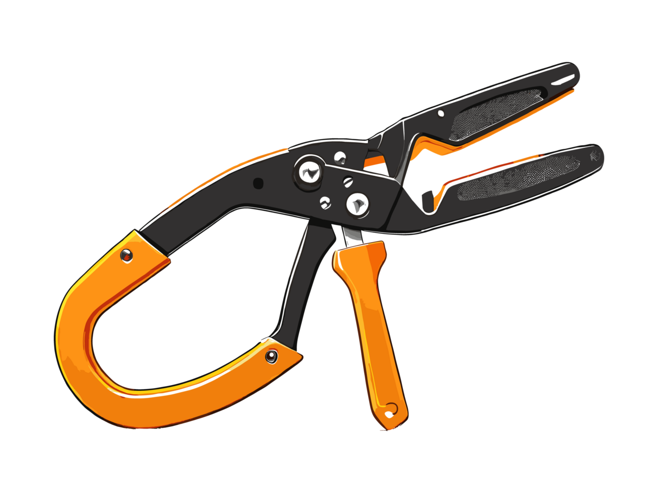 AI generated Wire Stripper's Silhouette Illustration PNG File
