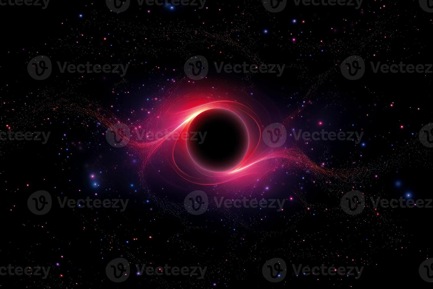 AI generated Abstract galaxy wallpaper,black hole,abstract neon light, Generative AI photo