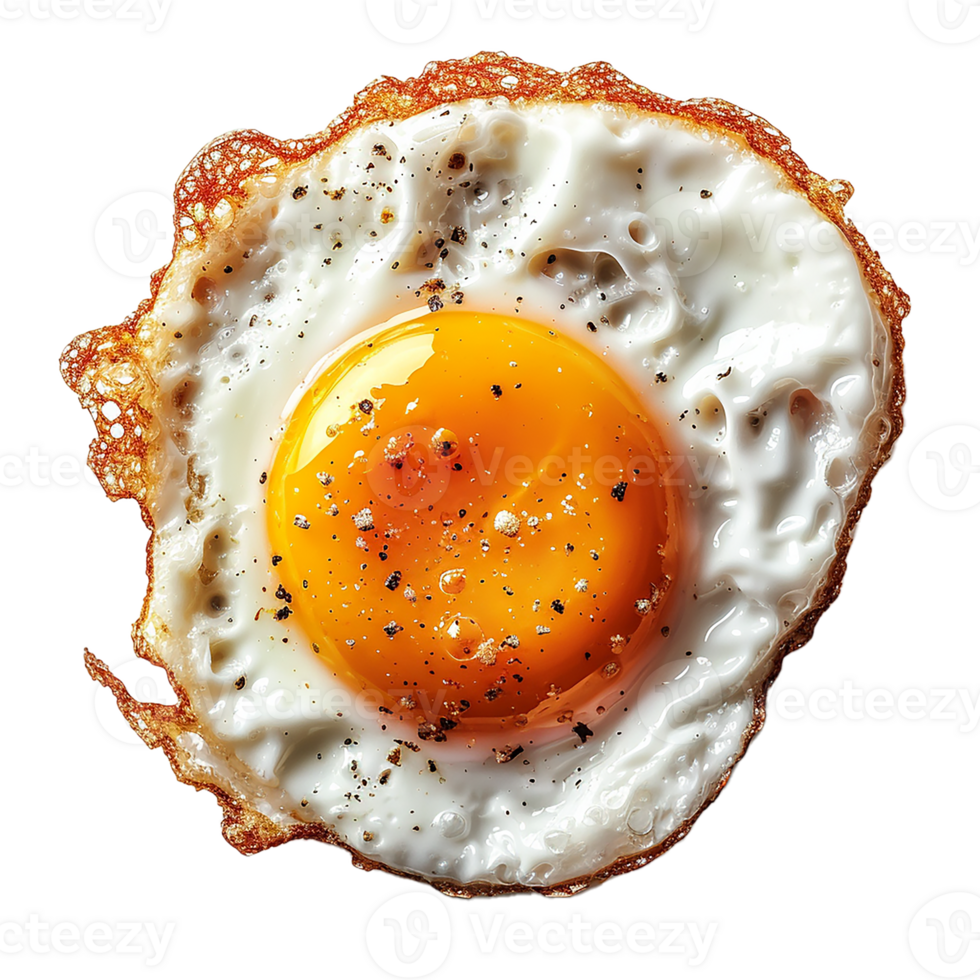 AI generated Sunny-Side-Up Eggs on Transparent Background png