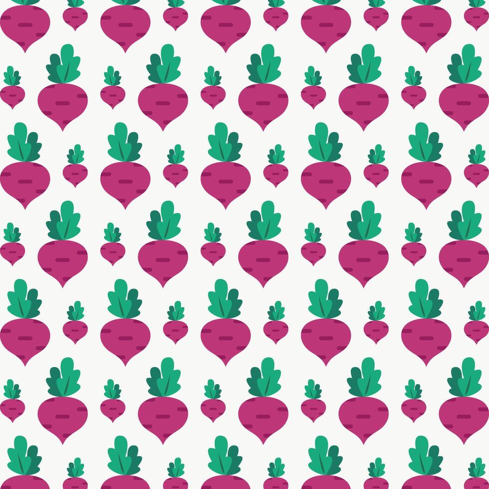 Fresh beet with leaf design vector illustration seamless repeating pattern