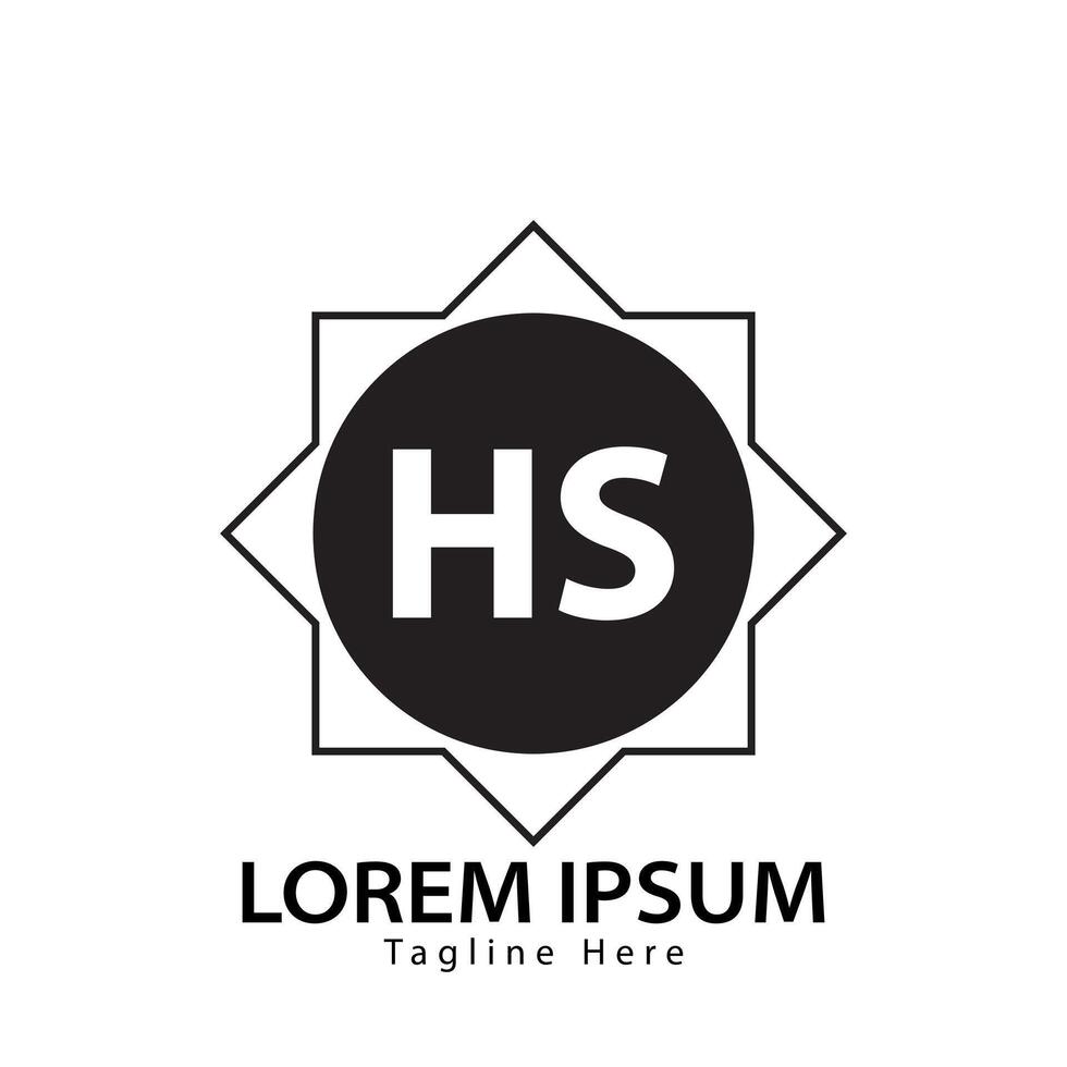 letter HS logo. HS logo design vector illustration for creative company, business, industry. Pro vector