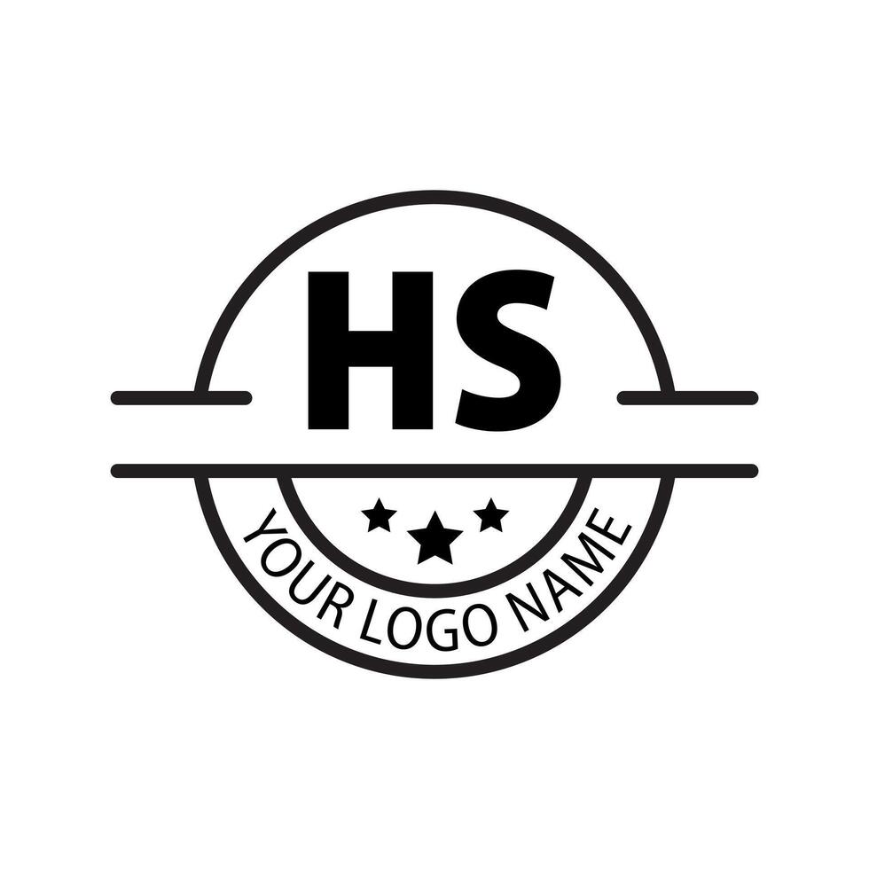 letter HS logo. HS logo design vector illustration for creative company, business, industry. Pro vector