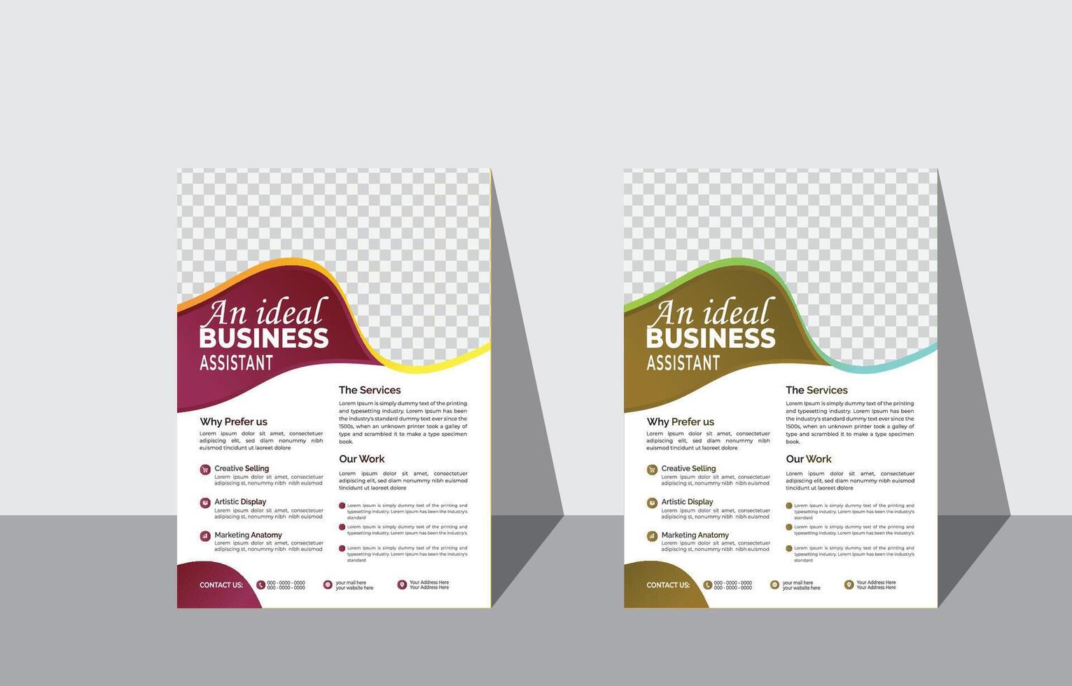 poster flyer Tamphlet brochure cover design layout space  vector illustration template in A4 size