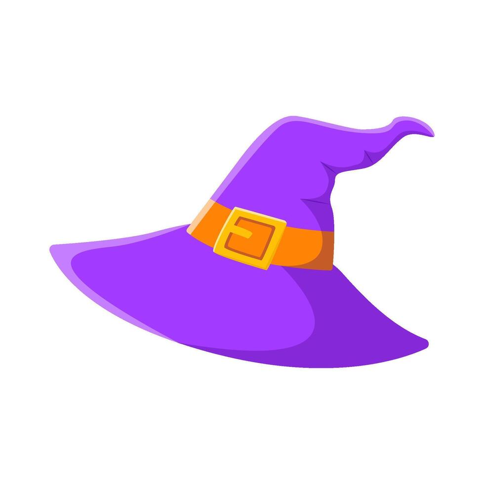 spooky hat witch illustration vector