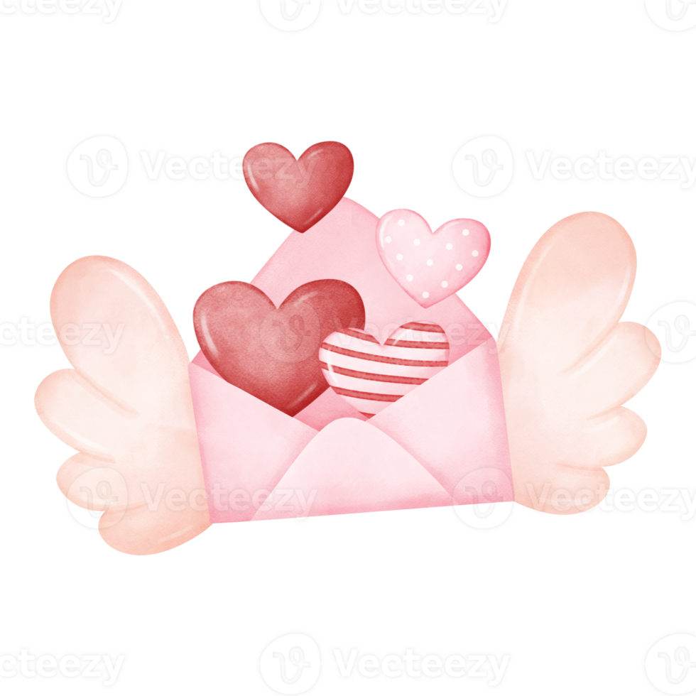 Valentine love letter png