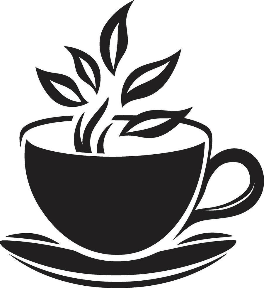 EspressoMaster Dynamic Vector Coffee Cup Design BrewMark Artistic Coffee Cup Vector Logo