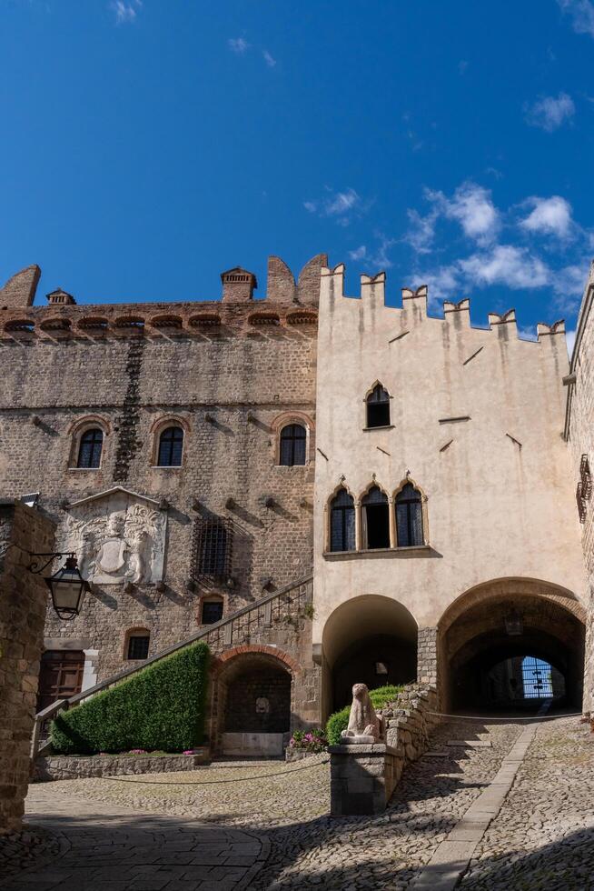 Monselice, ,Italy-April 16, 2023-Monselice castle in the province of Padua during a sunny day photo