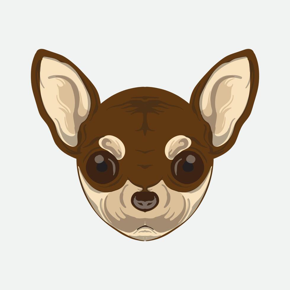 linda cabeza perro vector ilustración perfecto para linda mascota perro vector diseño
