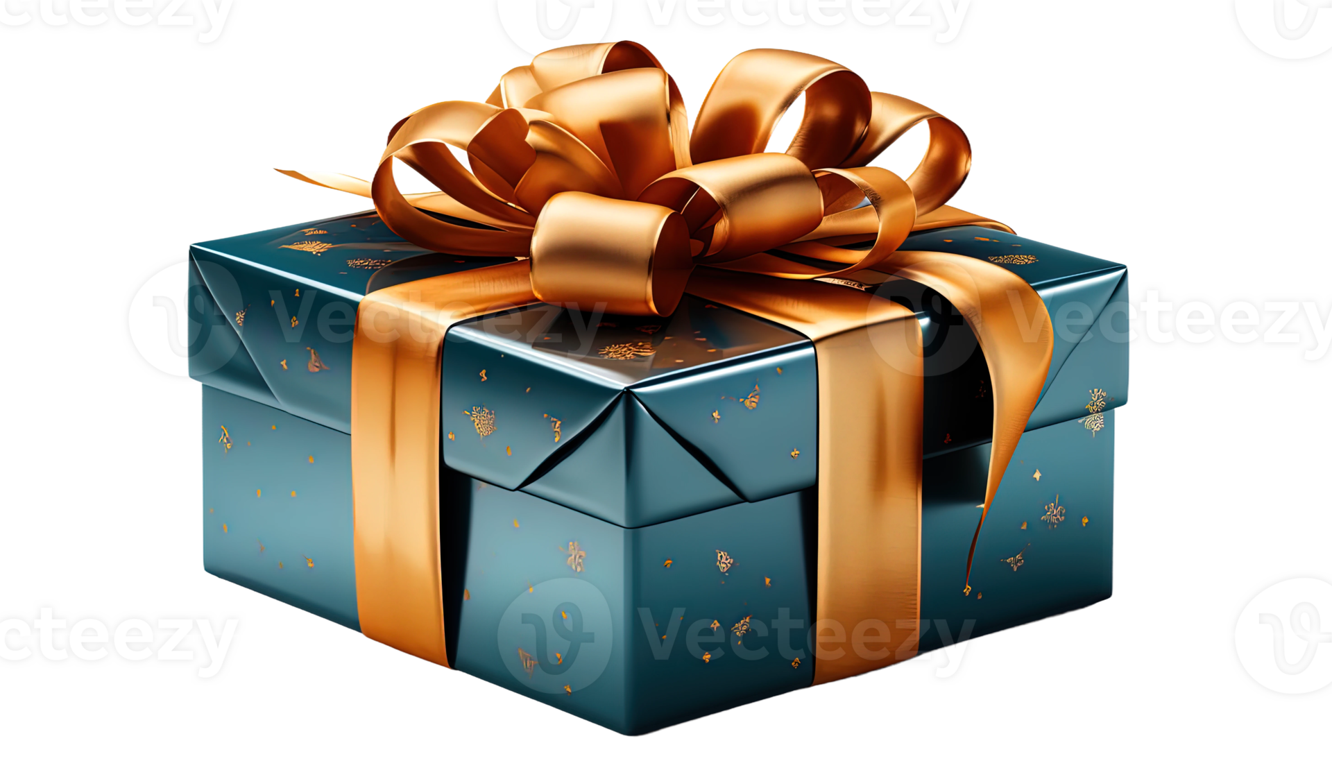 AI generated Wrapped gift box clipart, ribbonwrapped presents