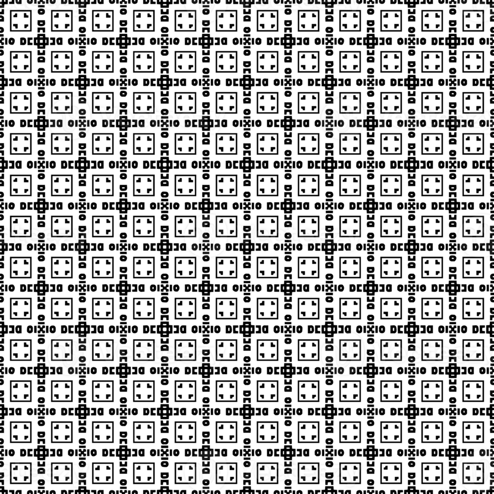 Black seamless abstract pattern. Overlay for background and backdrop. Ornamental design. PNG graphic illustration with transparent background.