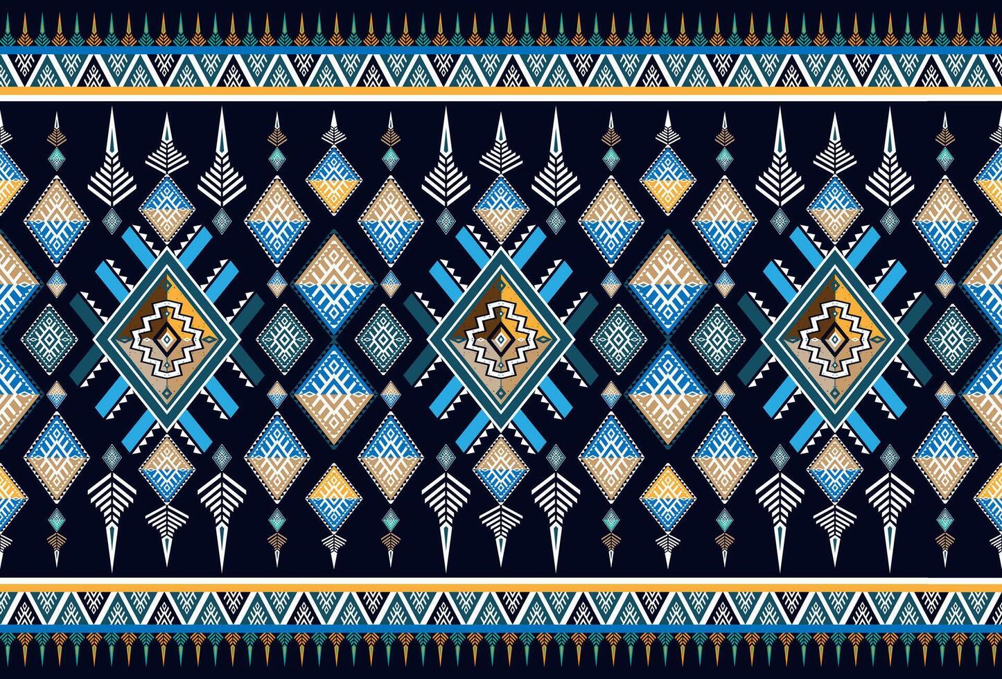 Oriental ethnic pattern traditional. Design for background,carpet,wallpaper, clothing,wrapping,fabric,Vector illustration. vector